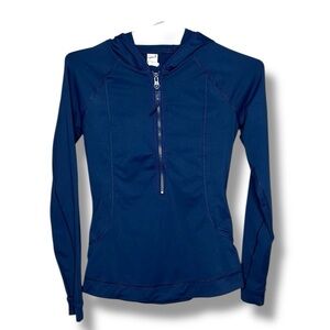 Stella McCartney Adidas collab quarter Zip Up Long Sleeve athletic Hoodie Top Sm